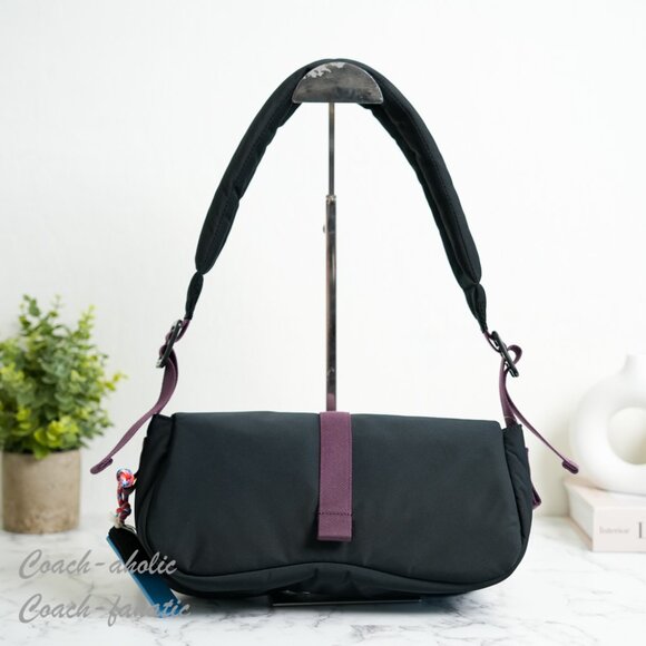 NWT Coach Coachtopia CQ859 Loop Puffy Wavy Dinky Bag in Black - Picture 12 of 16